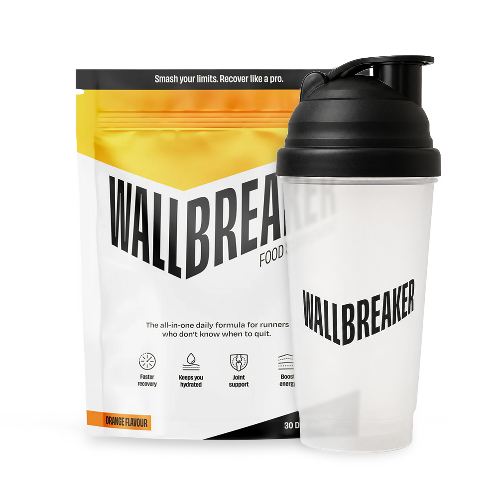 Wallbreaker pouch and shaker bottle