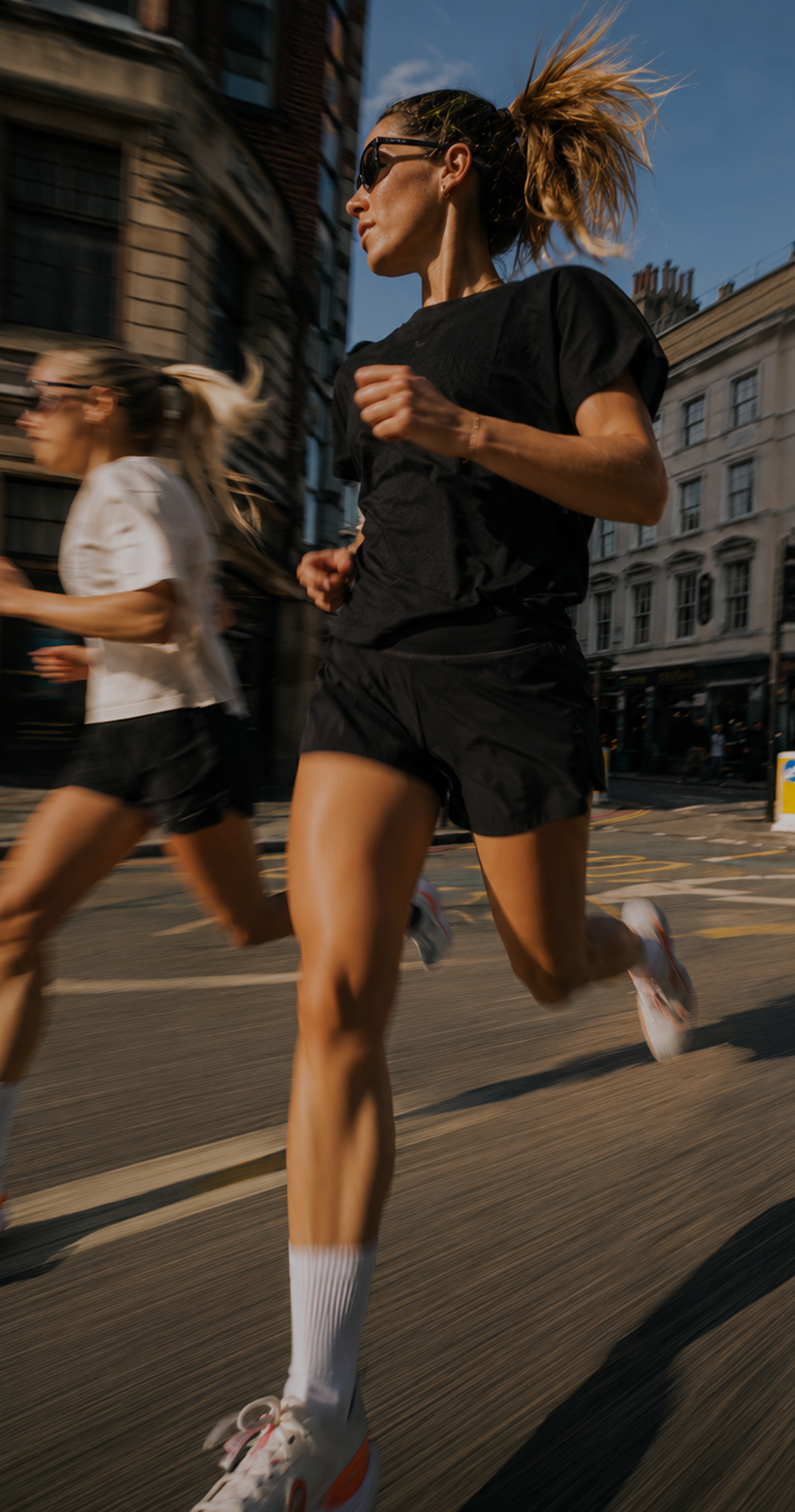 Runner at sunrise